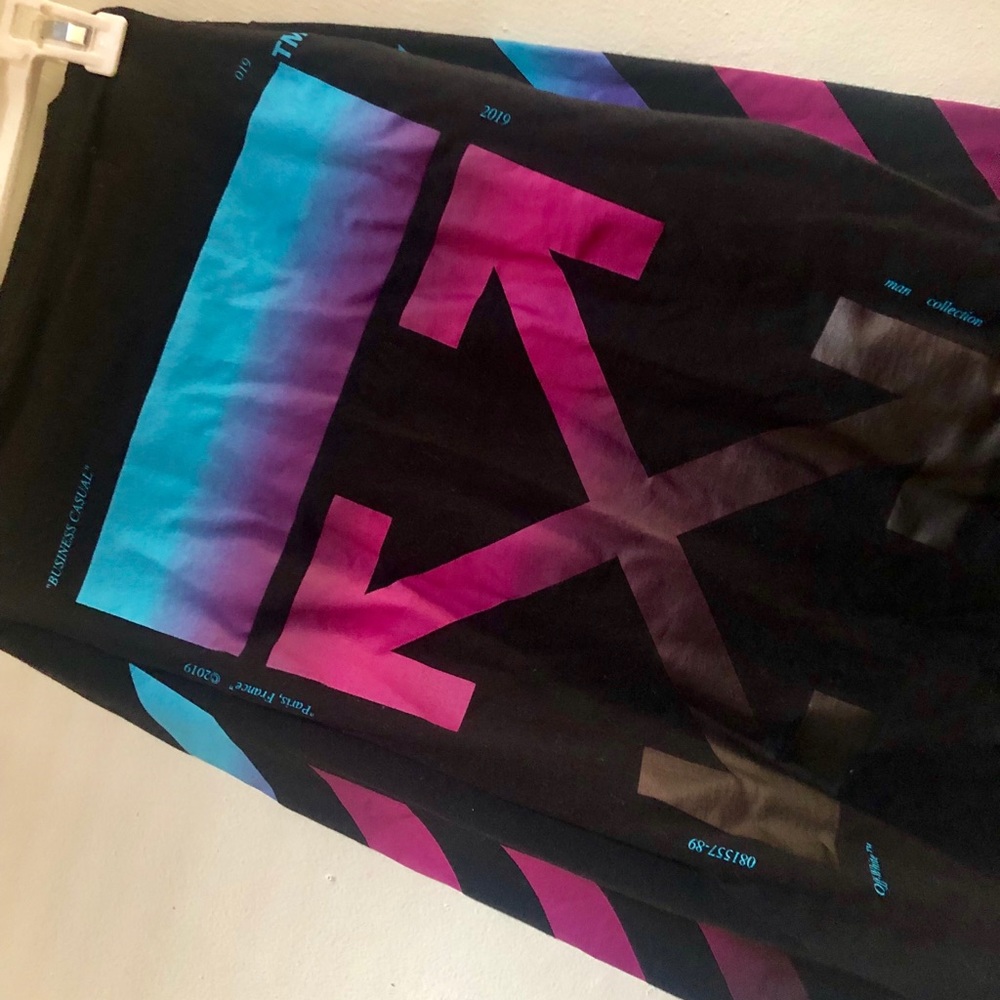 Off white black gradient shirt